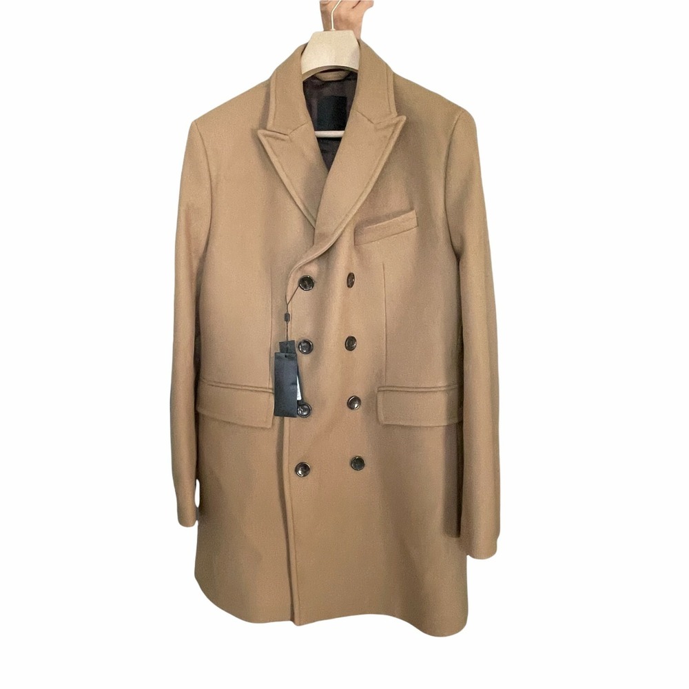 J. Lindberg Men's Brown Wool Wiinter Coat, Size 52‎